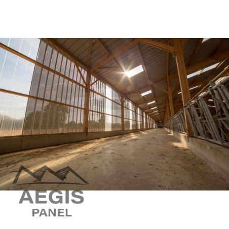 Bardage Tôle sèche nervurée creux d'onde perforée H nerv 25mm x L1085mm 25µ