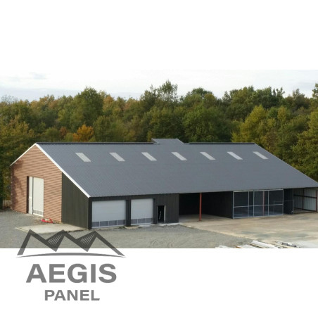 Couverture Tôle sèche Hnerv 40mm x L950mm - 190mm 25µ