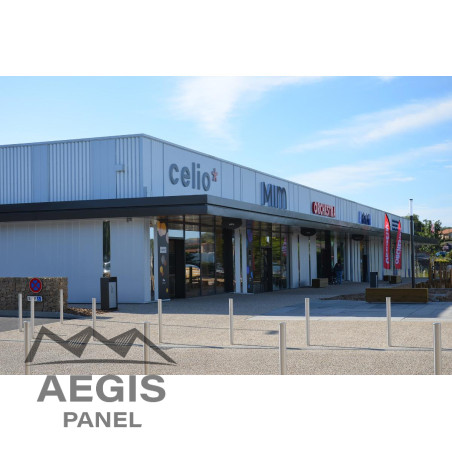 Bardage Tôle sèche ondulée H ond 46mm x L900mm 25µ