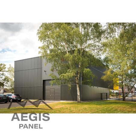 Bardage Tôle sèche ondulée H ond 46mm x L900mm 25µ