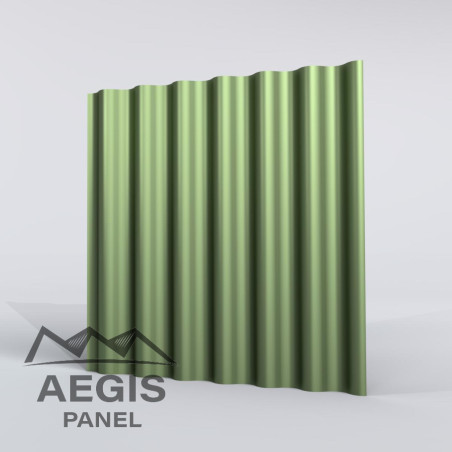 Bardage Tôle sèche ondulée H ond 46mm x L900mm 25µ