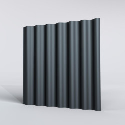 Couverture Tôle sèche nervurée perforée H nerv 46mm x L900mm 25µ