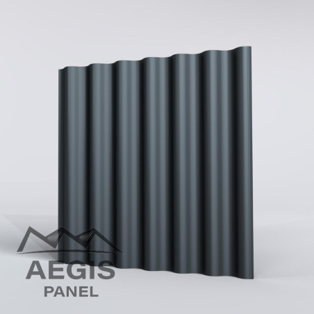 Couverture Tôle sèche nervurée perforée H nerv 46mm x L900mm 25µ