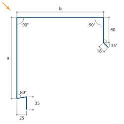 Coiffe d'acrotère Essential 25 µ