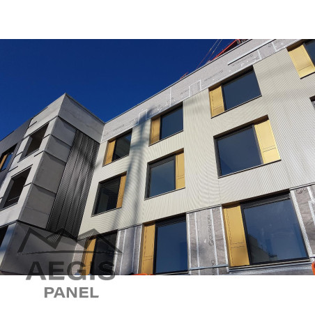 Bardage architectural Brise H 10mm x L 377 - 406 mm 25µ