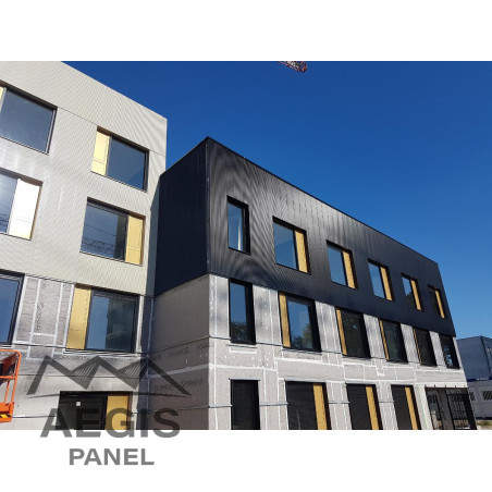 Bardage architectural Brise H 10mm x L 377 - 406 mm 25µ