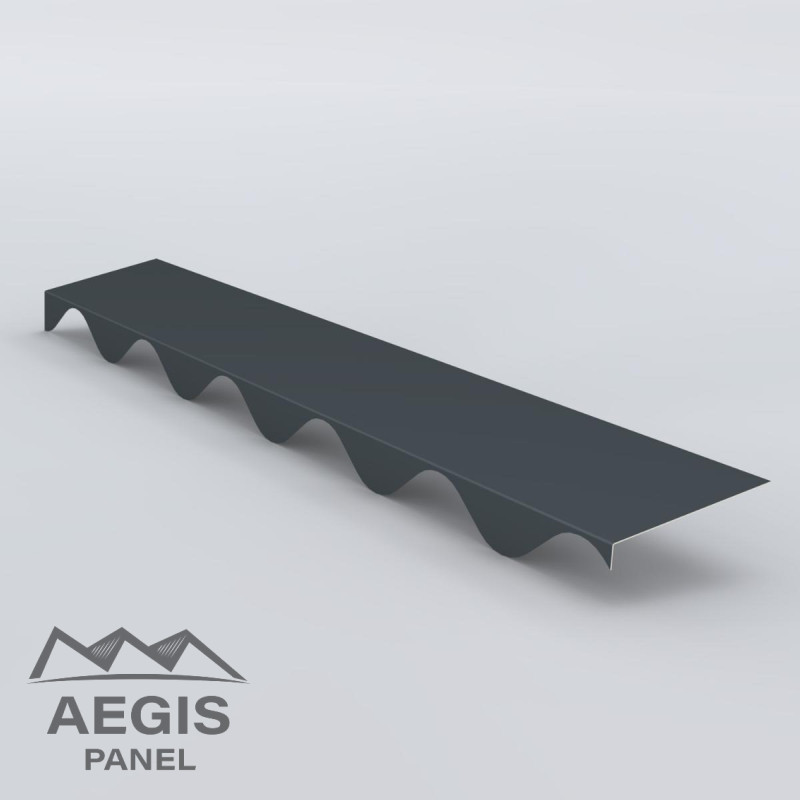 Embout de faîtière crantée Onduroof Essential 25 µ