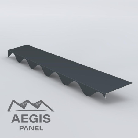 Embout de faîtière crantée Onduroof Essential 25 µ