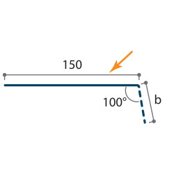 Embout de faîtière crantée Onduroof Essential 25 µ
