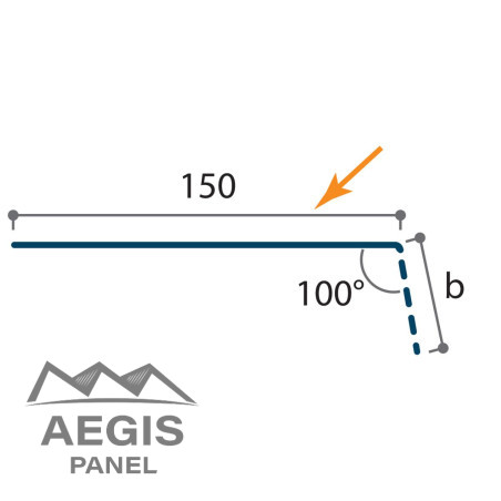 Embout de faîtière crantée Onduroof Essential 25 µ