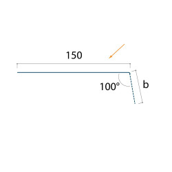 Embout de faîtière crantée Onduroof Essential 25 µ