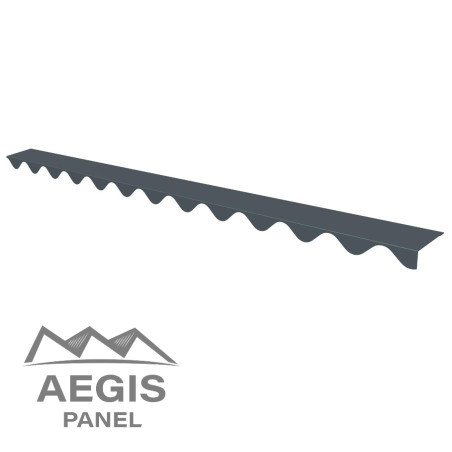 Embout de faîtière crantée Onduroof Essential 25 µ