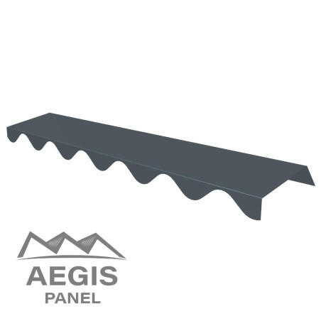 Embout de faîtière crantée Onduroof Essential 25 µ