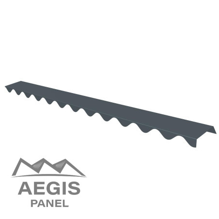 Embout de faîtière crantée Onduroof Essential 25 µ