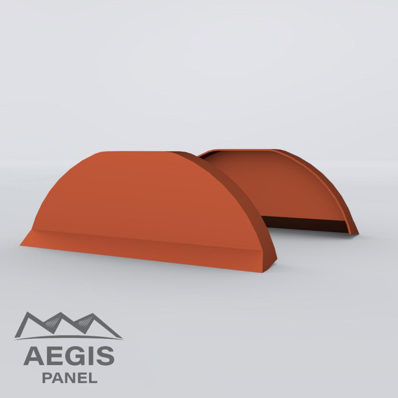 Embout de faîtière Panneau-tuile