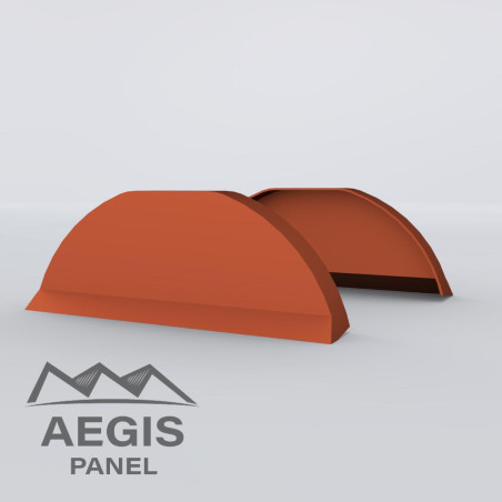 Embout de faîtière Panneau-tuile