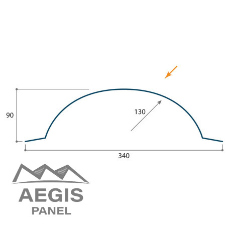 Embout de faîtière Panneau-tuile
