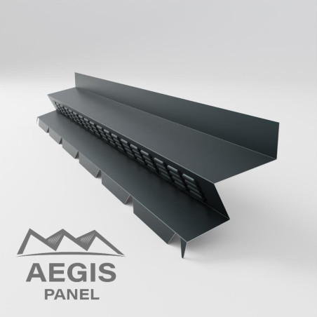 Faîtage contre mur cranté ventilé Essential 25 µ