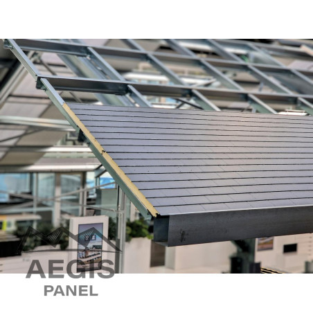 Bardage Panneau Sandwich Ardoise L1000mm 40µ