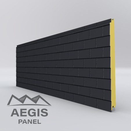 Bardage Panneau Sandwich Ardoise L1000mm 40µ