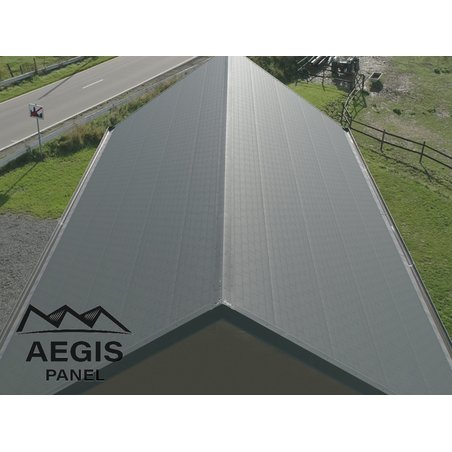 Couverture Panneau Sandwich Ardoise L1000mm 40µ