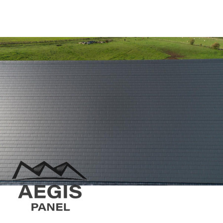 Couverture Panneau Sandwich Ardoise L1000mm 40µ