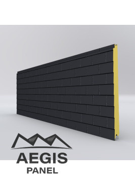 Couverture Panneau Sandwich Ardoise L1000mm 40µ