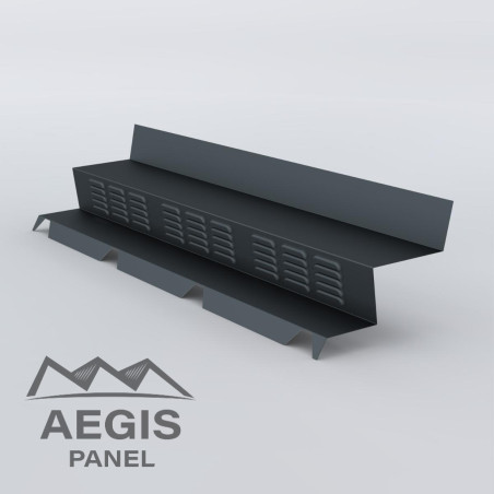 Faîtage contre mur cranté ventilé Essential 25 µ