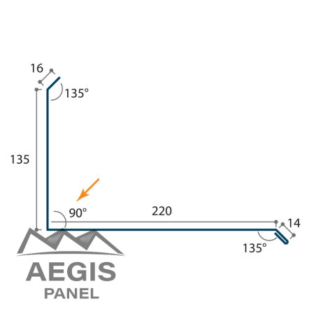 Faîtage contre mur Panneau-tuile Polyester 35 µ