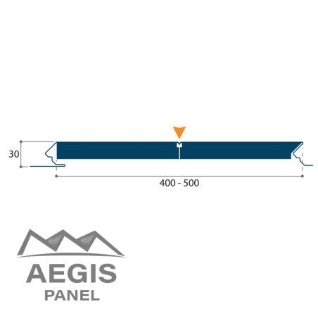 Bardage Grégale Lame Ep 30mm x L400-500mm