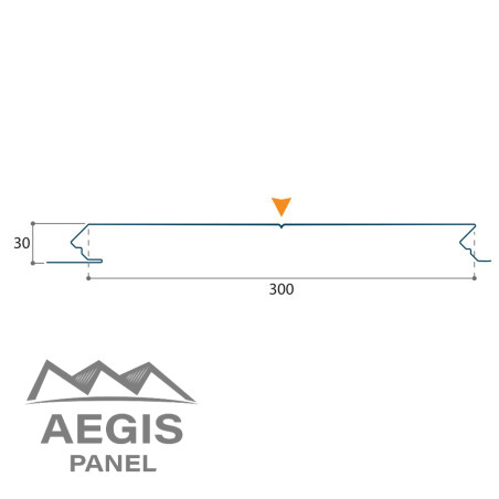 Bardage Grégale Lame Ep 30mm x L300mm 35µ