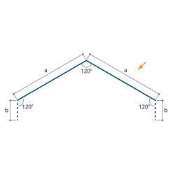 Faîtière double crantée Essential 25 µ