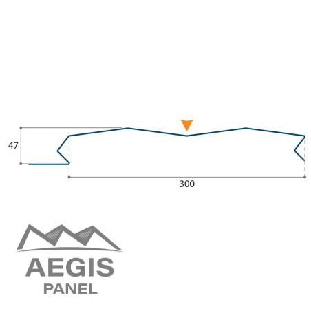 Bardage Ponant M H 47mm x L 300mm