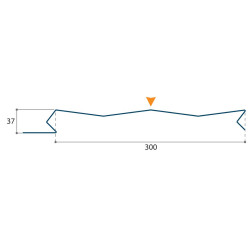 Bardage Ponant W H 37mm x L 300mm