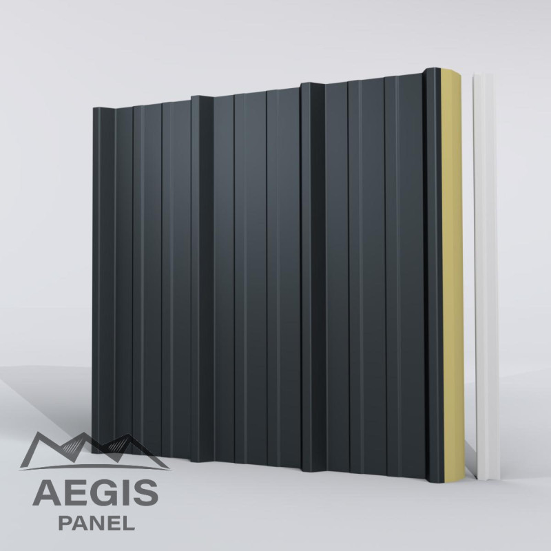 Couverture Panneau Sandwich Roof Plus 1000 H nerv 45mm L 1000mm 60µ