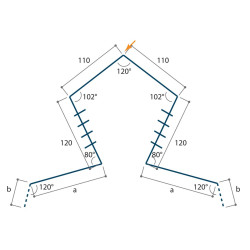Faîtière ventilée crantée Essential 25 µ