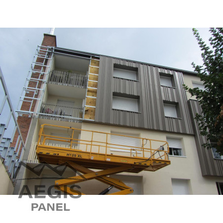 Bardage architectural Sonora36 Vario5 H nerv 36mm x L 760mm 25µ