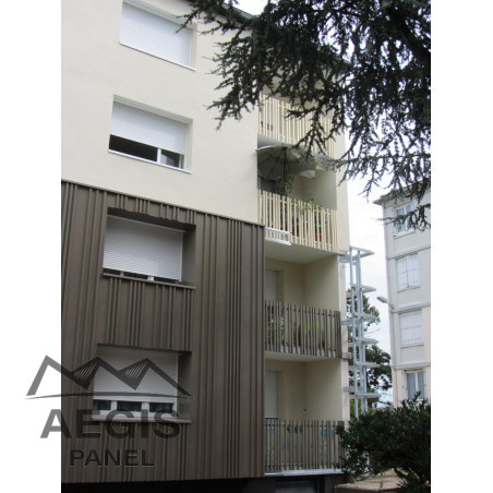 Bardage architectural Sonora36 Vario5 H nerv 36mm x L 760mm 25µ