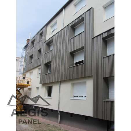 Bardage architectural Sonora36 Vario5 H nerv 36mm x L 760mm 25µ