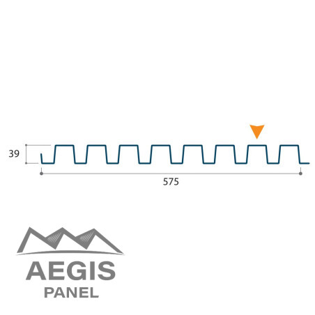 Bardage architectural Sonora40-40 Tasseau H nerv 39mm x L 575mm 25µ