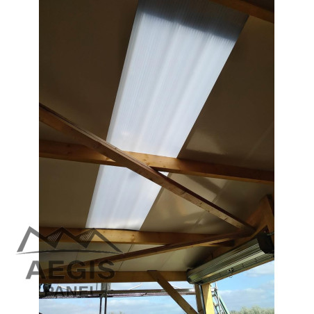 Couverture Translucide Thermoroof 30 Polycarb 33-250 H nerv 35mm x L 1000mm