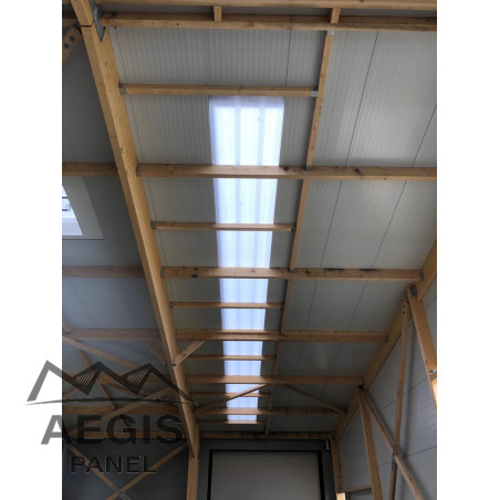 Couverture Translucide Thermoroof 40 Polycarb 45-333 H nerv 45mm x L 1000mm