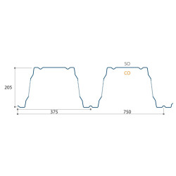 Bardage double peau perforée L600mm x P110mm