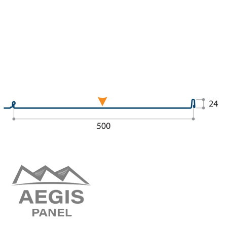 Couverture Vieo Edge 500 H joint 24mm x L 500mm 75µ