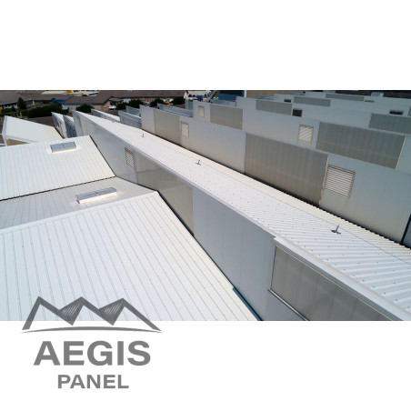 Couverture Panneau Sandwich Vulcasteel Roof H nerv 37mm x 1000mm 25µ