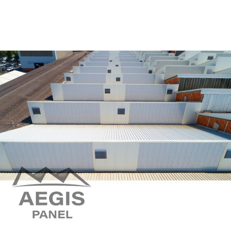 Couverture Panneau Sandwich Vulcasteel Roof H nerv 37mm x 1000mm 25µ