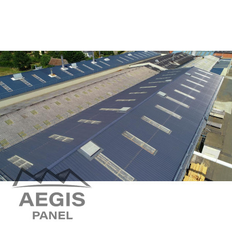 Couverture Panneau Sandwich Vulcasteel Roof H nerv 37mm x 1000mm 25µ