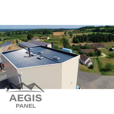 Couverture Panneau Sandwich Vulcasteel Roof H nerv 37mm x 1000mm 25µ