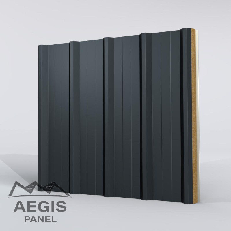 Couverture Panneau Sandwich Vulcasteel Roof H nerv 37mm x 1000mm 25µ