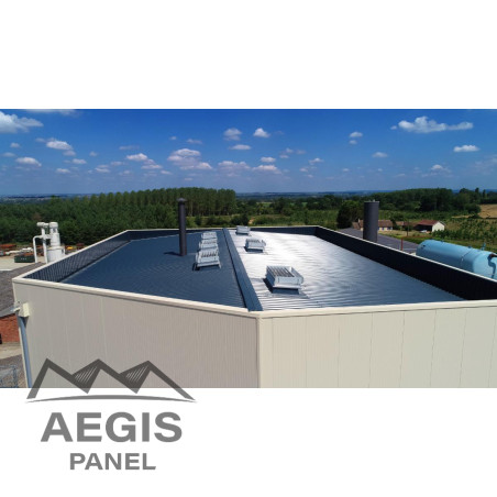 Couverture Panneau Sandwich Vulcasteel Roof Alpha H nerv 37mm x 1000mm 25µ